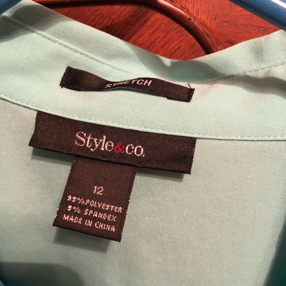 Size 12 Turquoise top - Picture 4 of 4